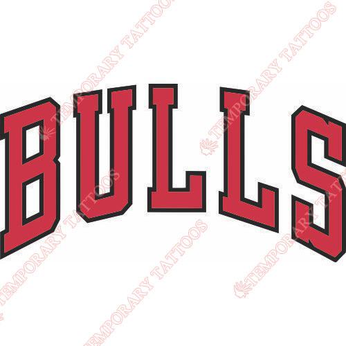 Chicago Bulls Customize Temporary Tattoos Stickers NO.938